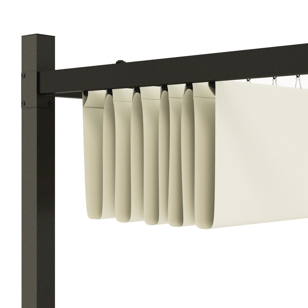 Pergola da giardino ¨C Minimal ¨C 3x3 m, crema, metallo