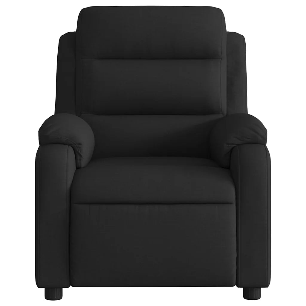 Poltrona reclinabile in tessuto nero 3205722
