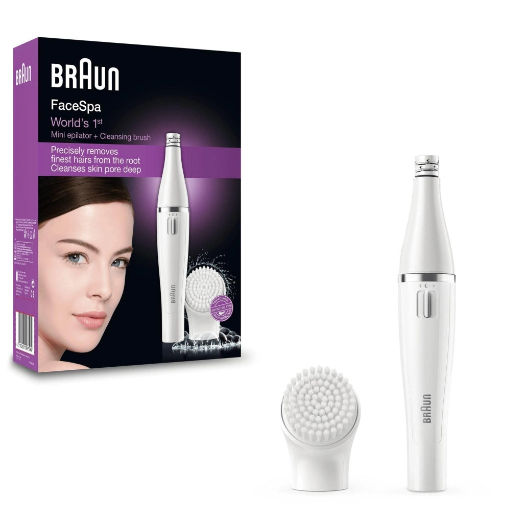 Braun SE810 Face Epilatore con Spazzola Esfoliante Bianco