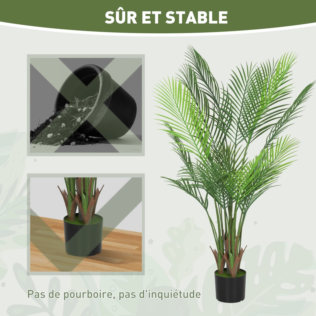 Palma artificiale ¨C Minimal ¨C verde 120 cm con vaso