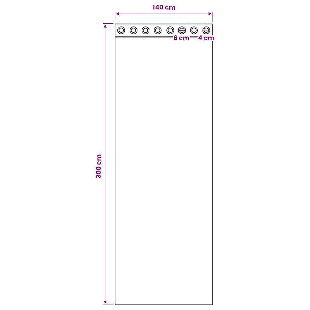 Tende in Voile con Occhielli 2 pz Rosa 140x300 cm