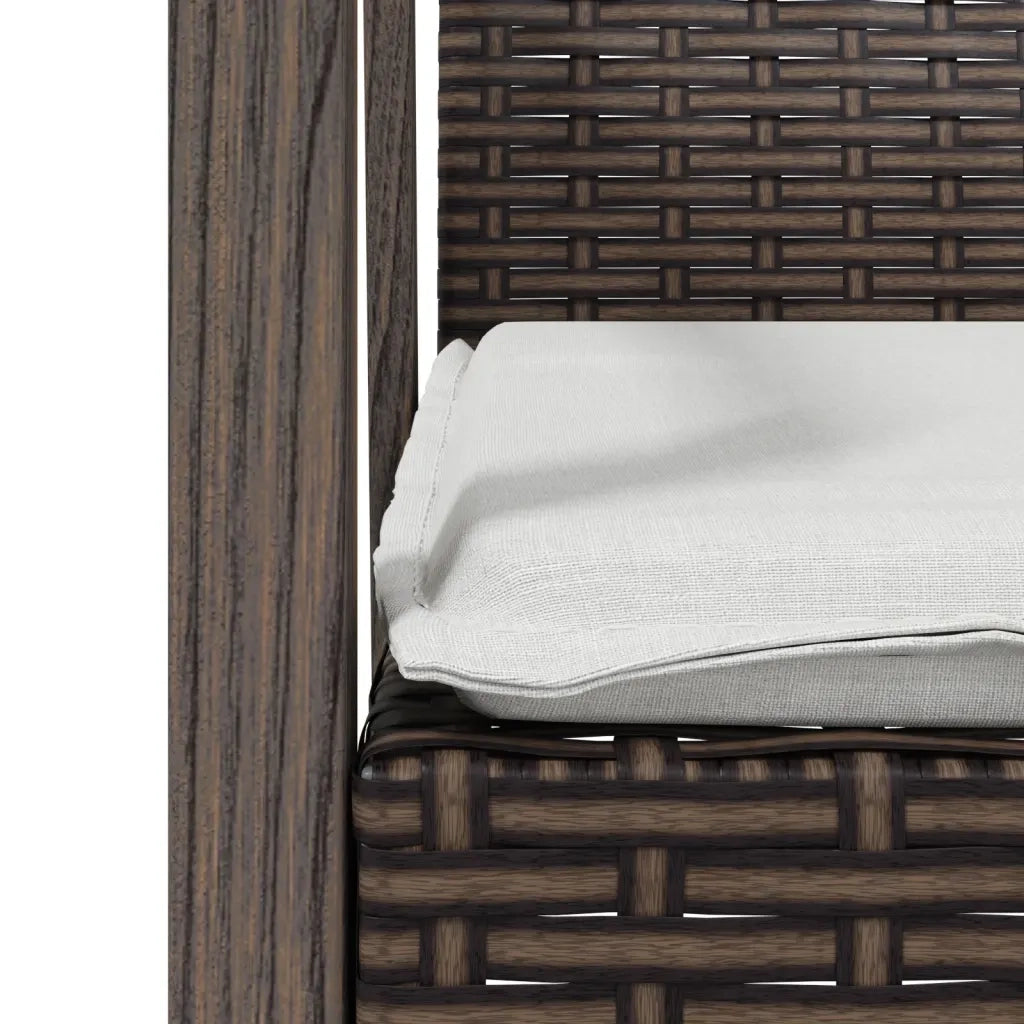 Set Pranzo da Giardino 7 pz con Cuscini in Polyrattan e Acciaio 3186974
