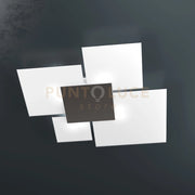 UPGRADE-90 APPLIQUE-PLAFONIERA 4 LUCI MARRONE 1148-90-MA