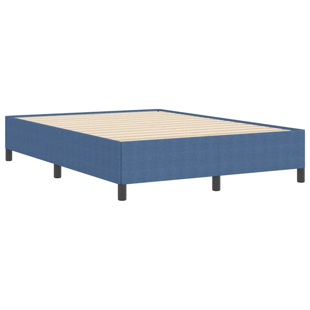 Letto a molle Blu 140 x 190 cm Tessuto in Cords 42006970