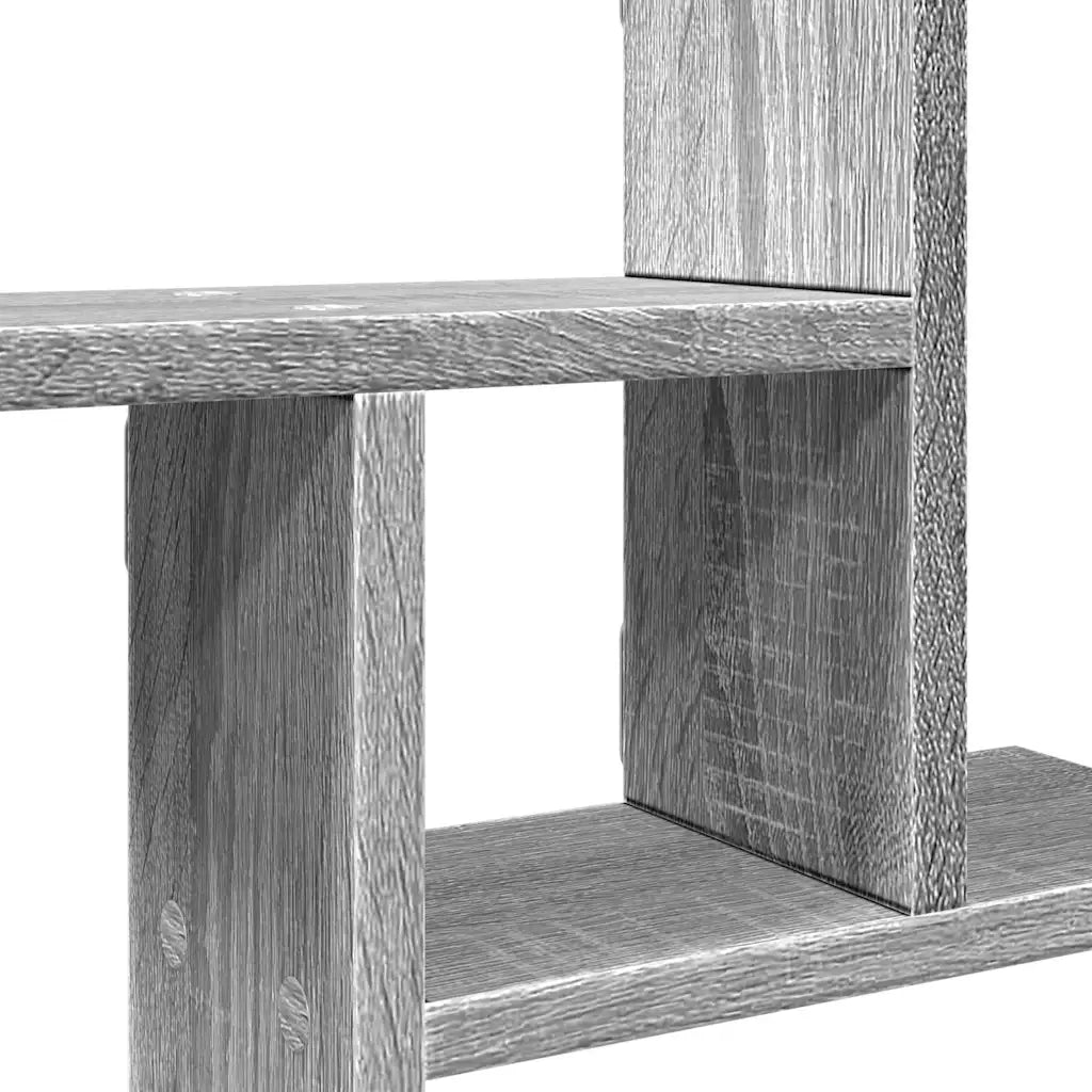 2 pz Mensole a Parete | Scaffale Parete | Ripiano a parete Grigio Sonoma 38x12x38 cm in Truciolato