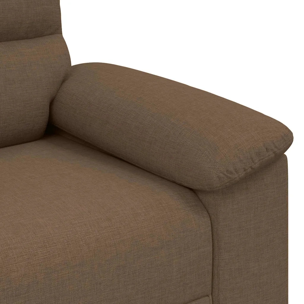 Divano a 2 Posti-Sofa 2 Posti Marrone 120 cm in Tessuto 946990