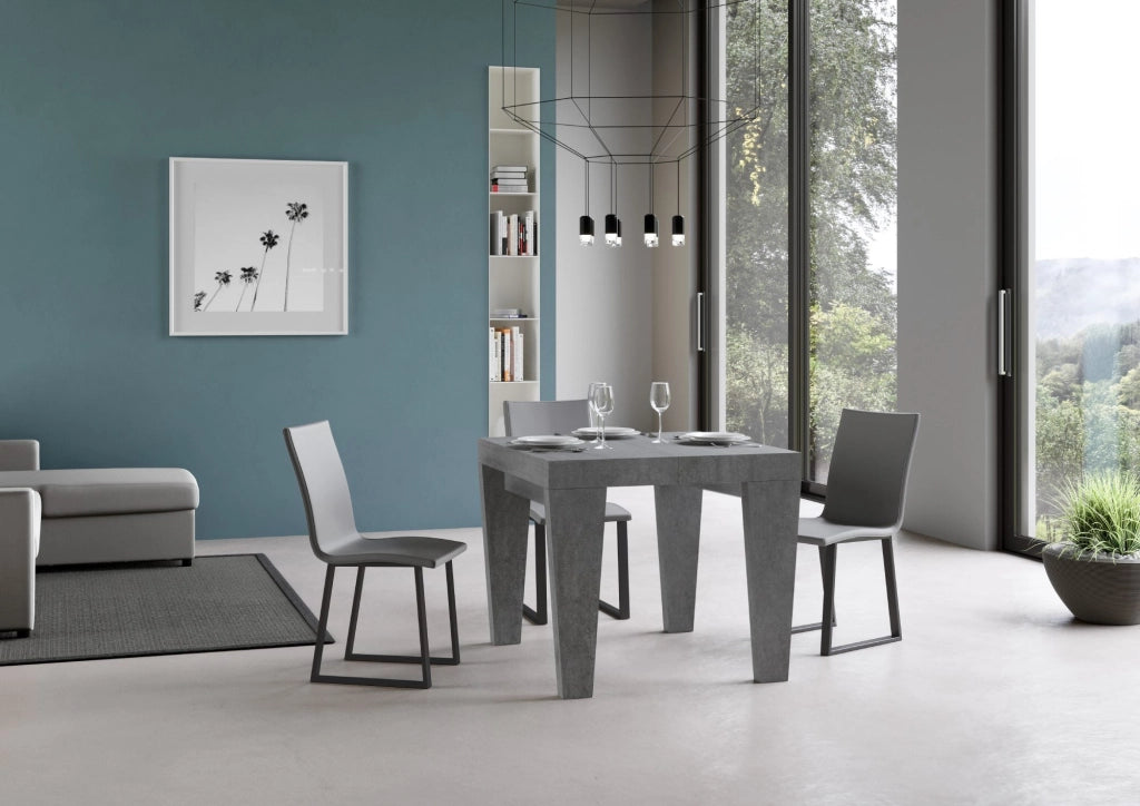 Tavolo allungabile 120/380x90 cm Spimbo cemento