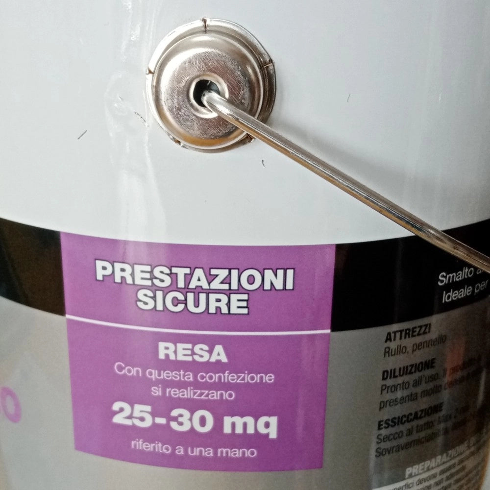 Manoantica gel grana fine 2,5lt smalto ferro micaceo in varie colorazioni, colori manoantica marron glace'