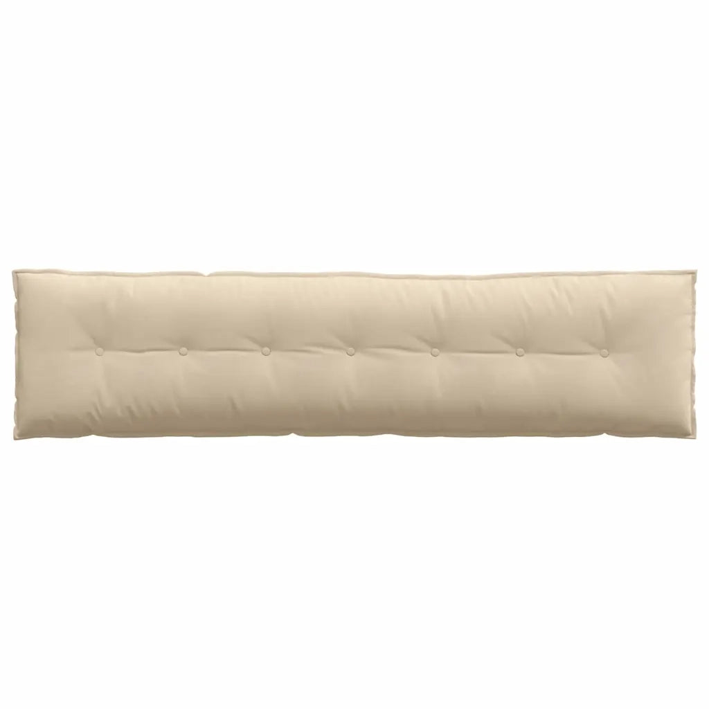 Cuscino per Schiena Crema 200 x 50 cm Tessuto in Microfibra 42014992