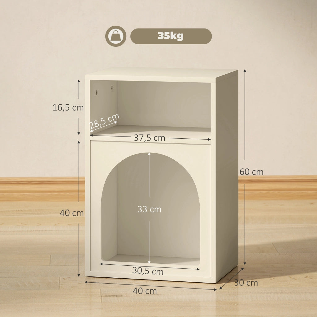Comodino ¨C zephmum ¨C 40x30x60 cm, crema