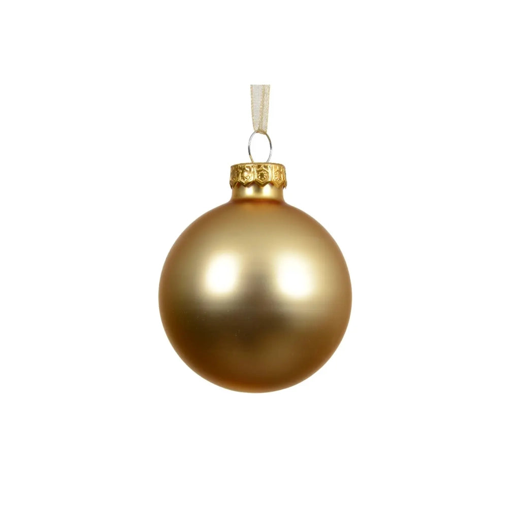 Pallina Vt opaco oro chiaro d8cm