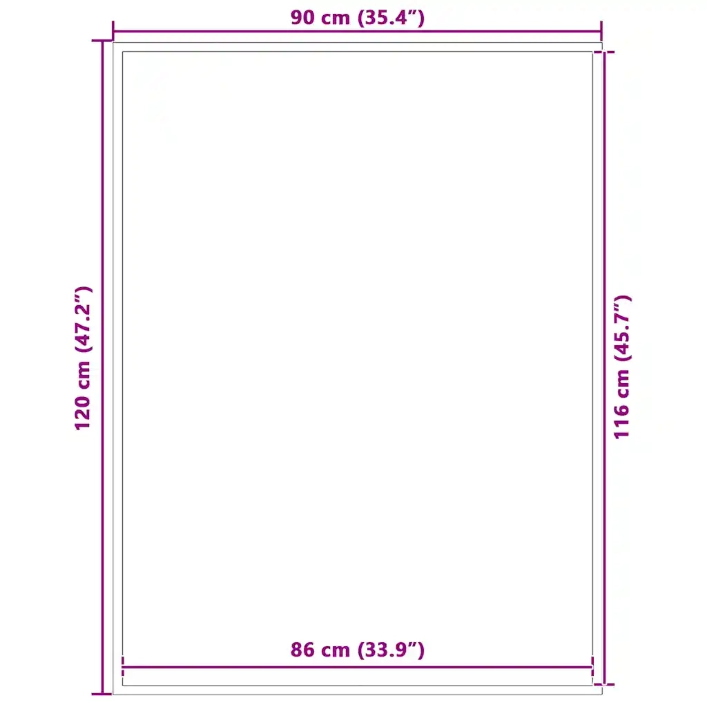 Zerbino a Strisce Nere e Grigie 90x120 cm 4105595