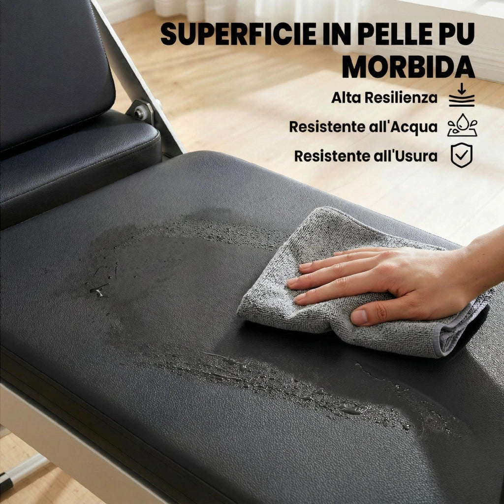 Letto Pilates Pieghevole con Elastici ¨C Zephmum ¨C Grigio