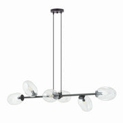 Lampadario Emibig Pandora 6 luci E14 vetro trasparente