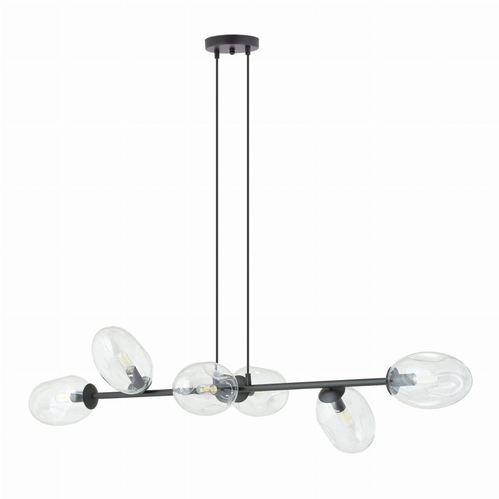 Lampadario Emibig Pandora 6 luci E14 vetro trasparente