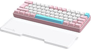 Polssteun ergonomico anti-slip con layout 61 tasti/60% - supporto per mano in acrilato trasparente - per accessori da ufficio - illuminazione contro la fatica - supporto per mano opaco - per tipi di lavoro e gaming