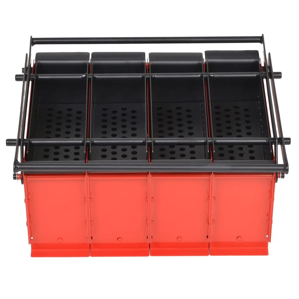 Compattatore di Carta in Acciaio 38x31x18 cm Nero e Rosso CFW9432110