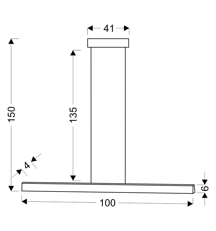 Lampada sospensione Candellux Coconut LED 28W 100cm