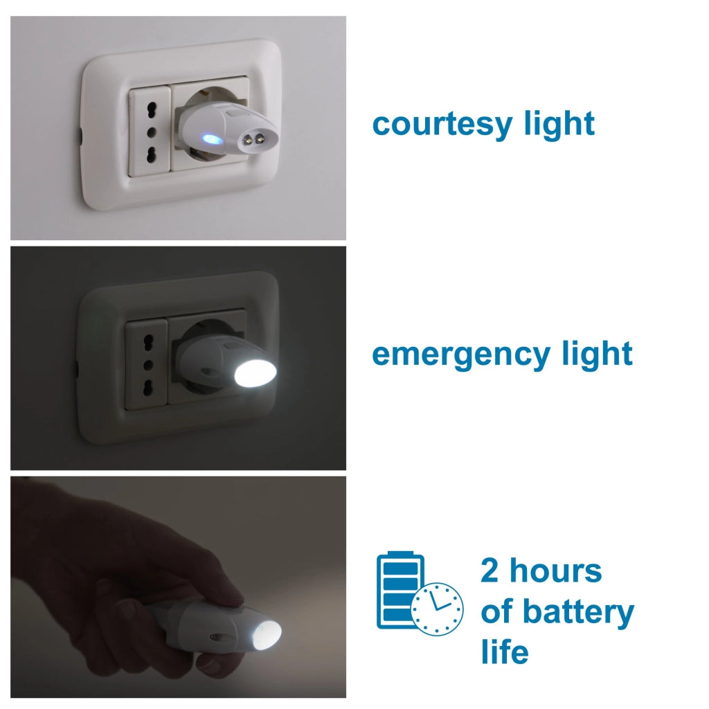 Lampada Emergenza Portatile Electraline Volt 230 A10 LED 2
