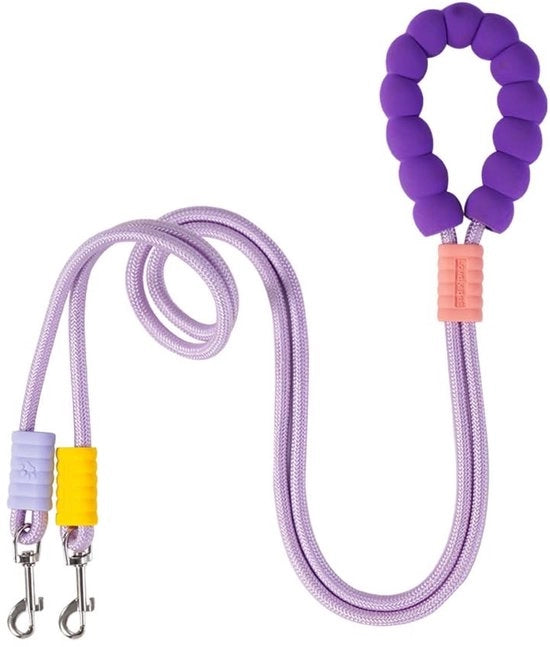Cinturone per cani 360° girevole - Doppio cinturone per cani - Nylon - Maniglia morbida - Alta resistenza al trascinamento - Adatto per 2 cani - Corda per cani