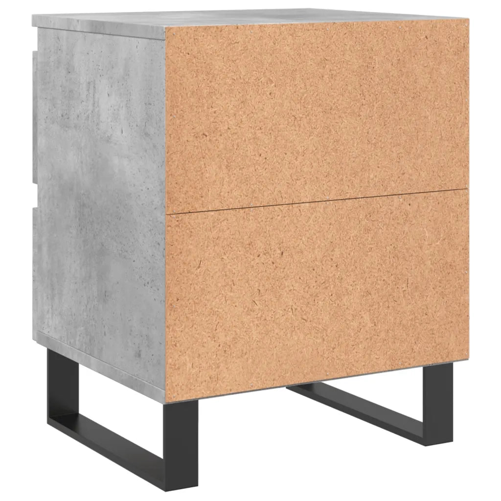 Comodino-Tavolino da notte Grigio Cemento 40x35x50 cm in Legno Multistrato 923406