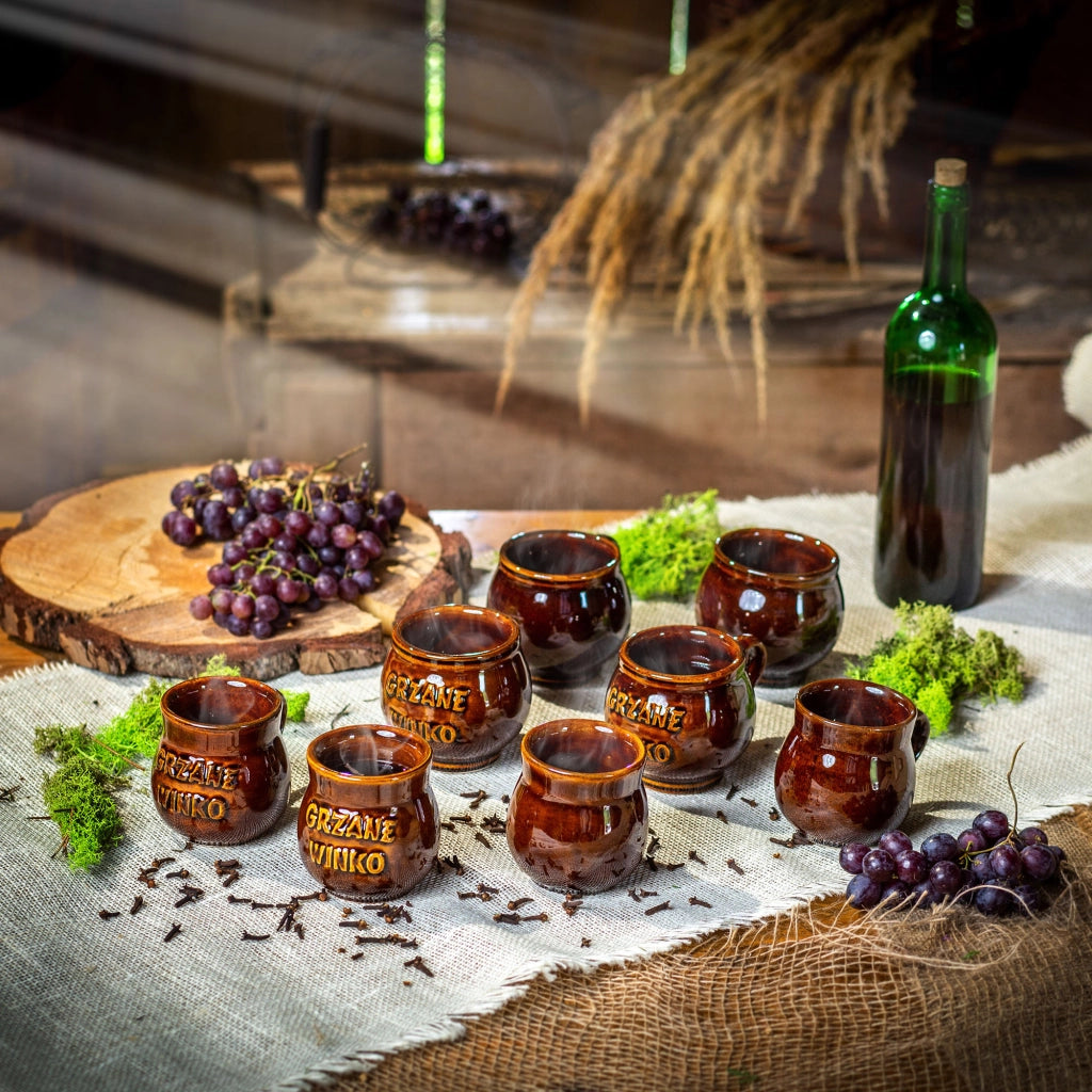 Set di 2 tazze da vin brulé KADAX da 250 ml in gres.