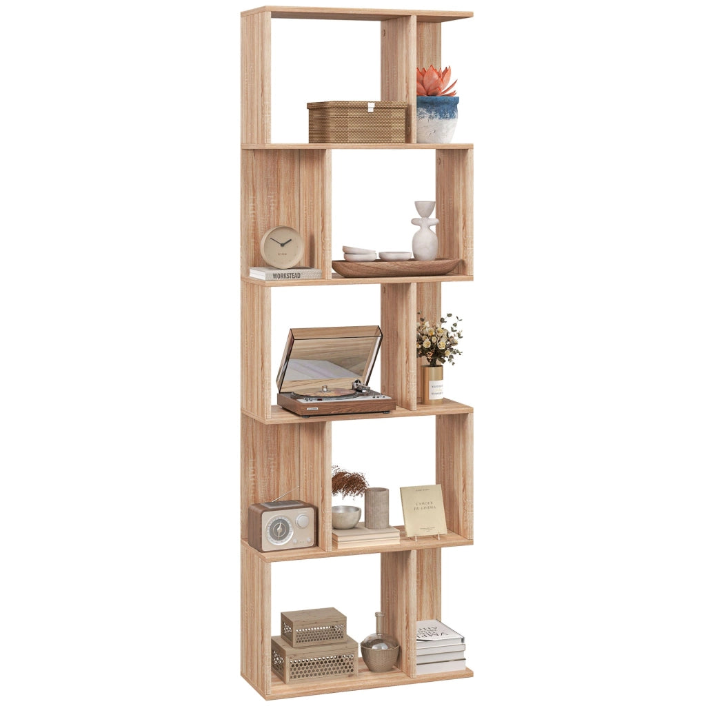 Mobile Libreria 5 Ripiani 60x24x184,5 cm in Legno
