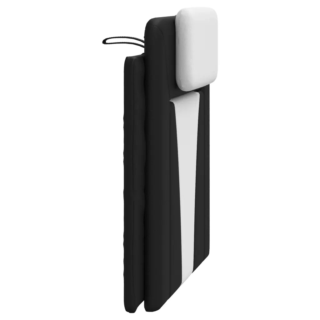 Cuscino Testiera Viana Nero e Bianco 80 cm in Similpelle 374765