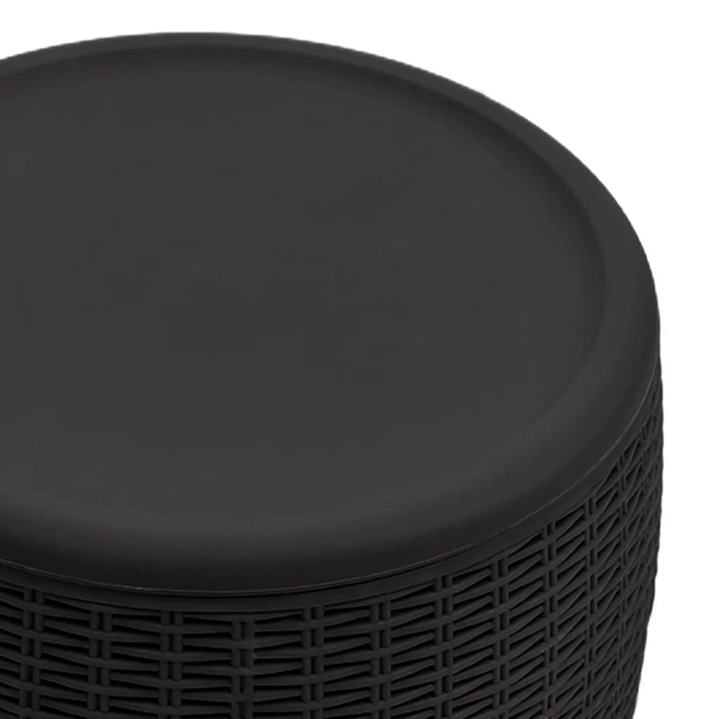 Contenitore da Giardino 4 in 1 Polipropilene Nero 364155