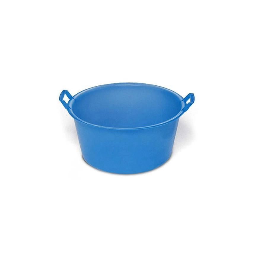 Stefanplast 28400 Bacinella Tonda Polietilene 40 cm 15 L con Manici colore Azzurro
