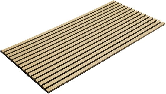Set di 8 pannelli acustici in legno - nero velluto - 60 x 120 x 2,1 cm