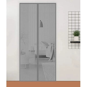 ZANZARIERA MAGNETICA P/PORTA 140X240CM GRIGIO
