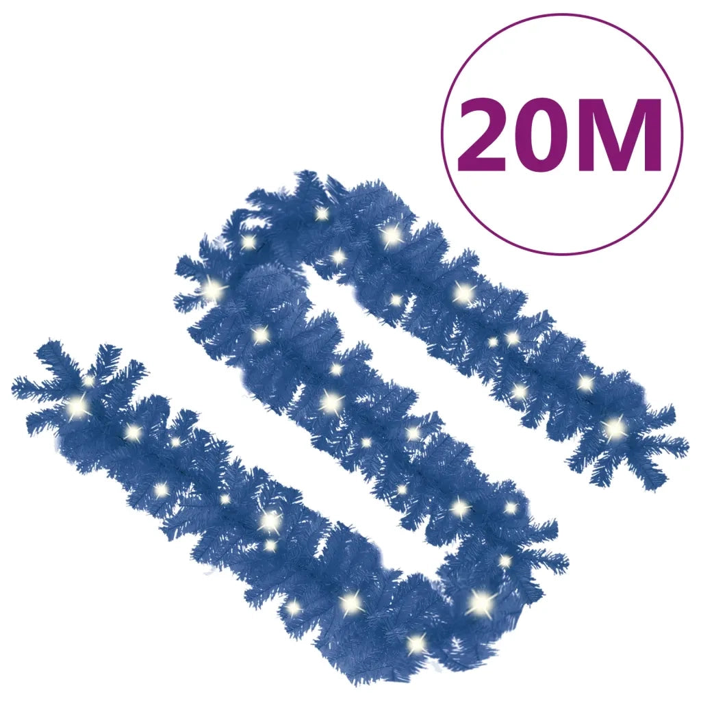 Ghirlanda Natalizia con Luci a LED 20 m Blu 329194