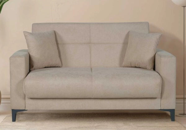 Divano Boston 2 posti tessuto beige brown