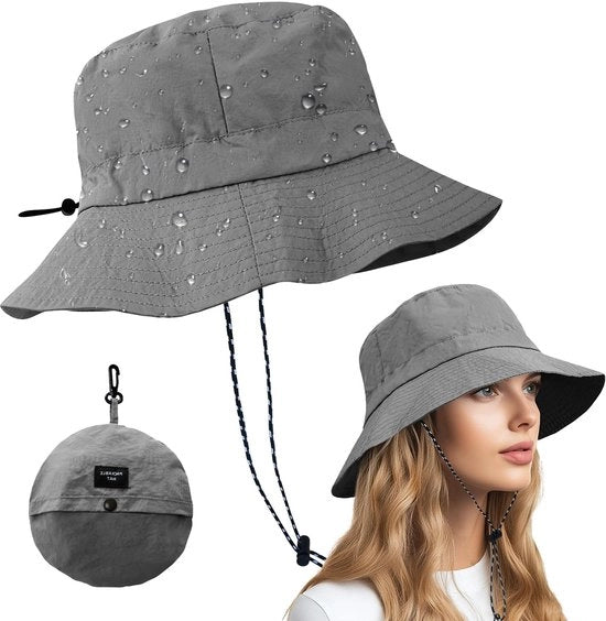 Cappello solare UPF 50+ - Ripiegabile - Cappello da pesca - Cappello safari - Esterno - Impermeabile e traspirante