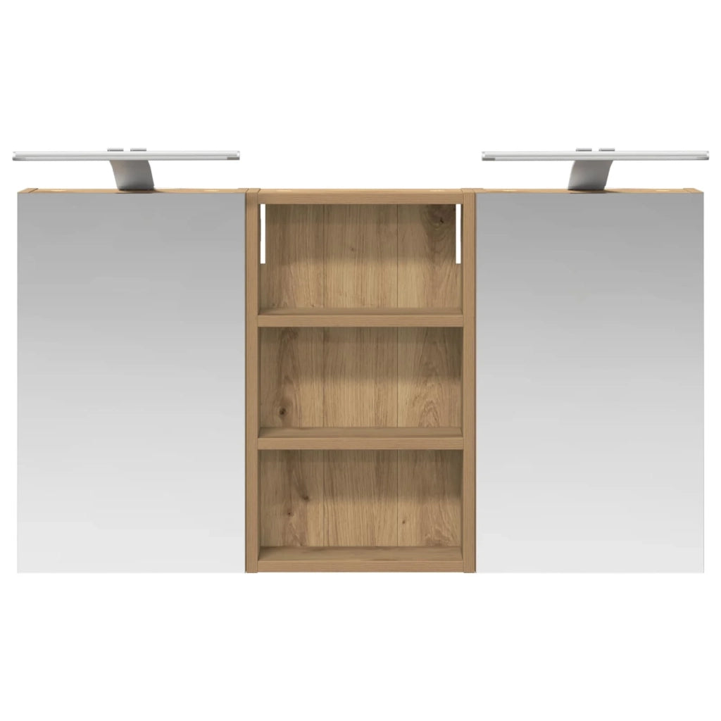 Set di Armadi da Bagno con lo scaffale 3 pcs 90 x 10,5 x 50 cm 3403679