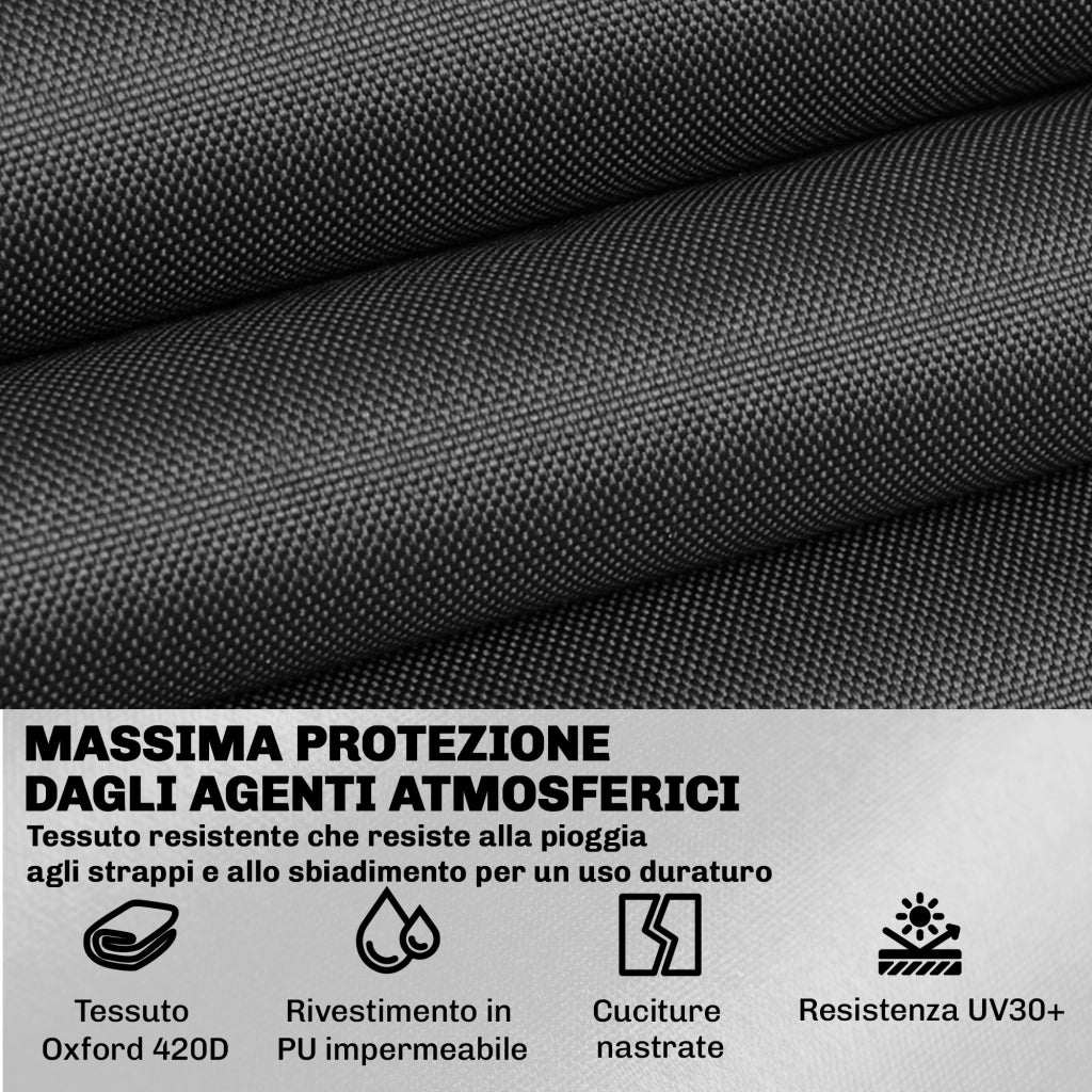 Coperture Impermeabili per Mobili da Giardino ¨C Xylo ¨C Set 4 Pezzi Nero