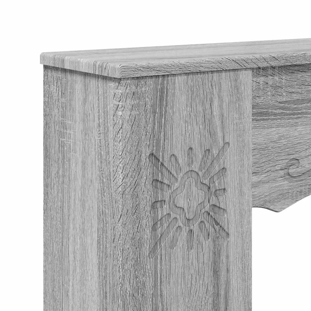 Cornice per camino Sonoma grigio 102 x 20 x 102 cm 8006639
