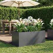 Vaso da giardino Antracite 80 x 40 x 40 cm 8005236