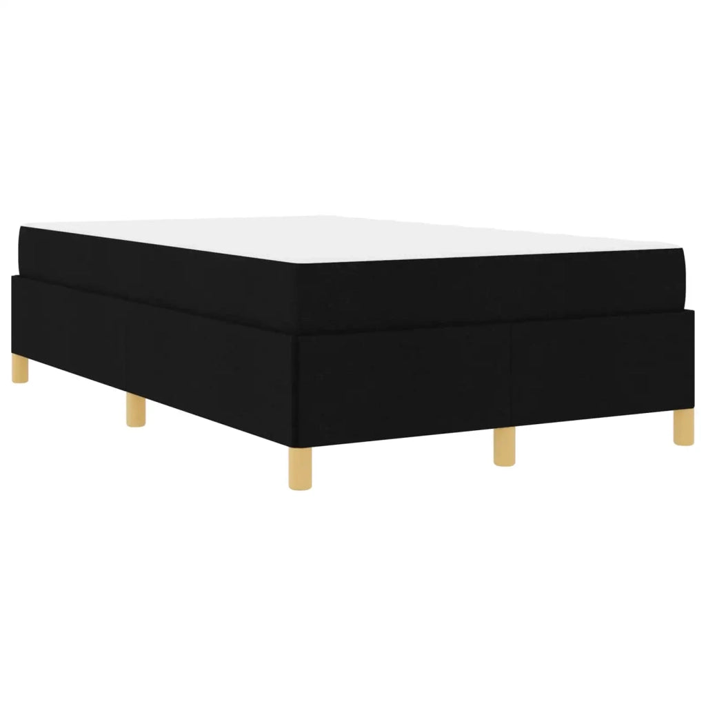 Struttura del letto con materasso Nero 120 x 200 cm Tessuto