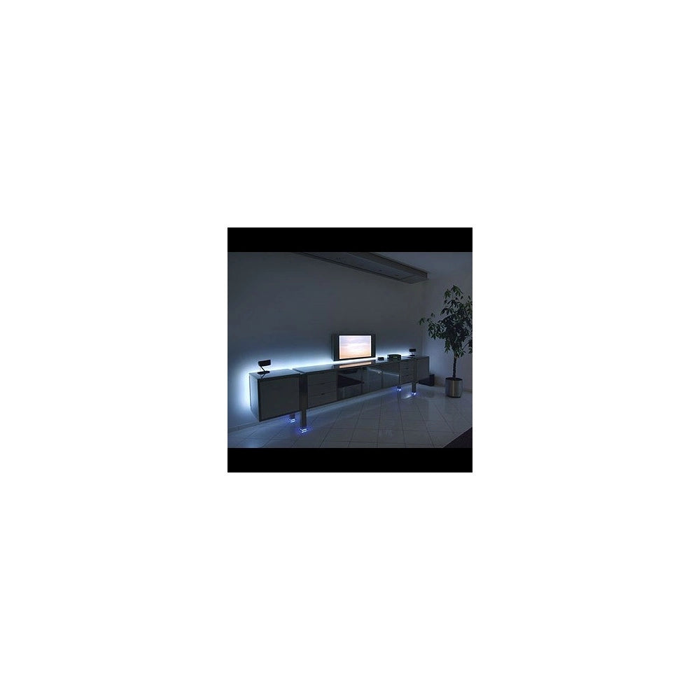 Trade Shop - Striscia Led 5050 Flessibile 4,5m Con + Alimentatore Luce Bianco Freddo Caldo - -bianco Freddo      -