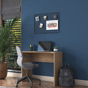 Urio, Scrivania un Ripiano, 90x40x73h cm Marrone Rovere