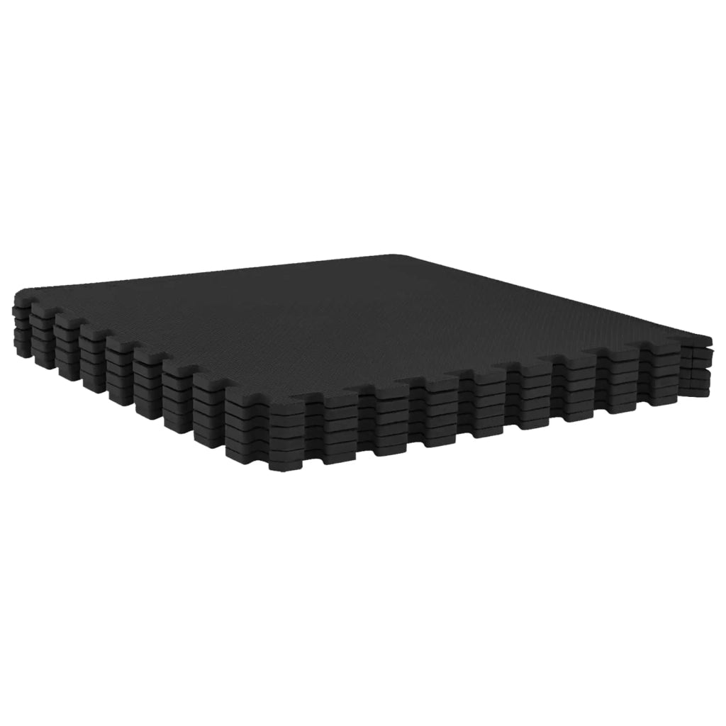 Tappeti 24 pcs Nero 8,64 m² Schiuma EVA 42040752