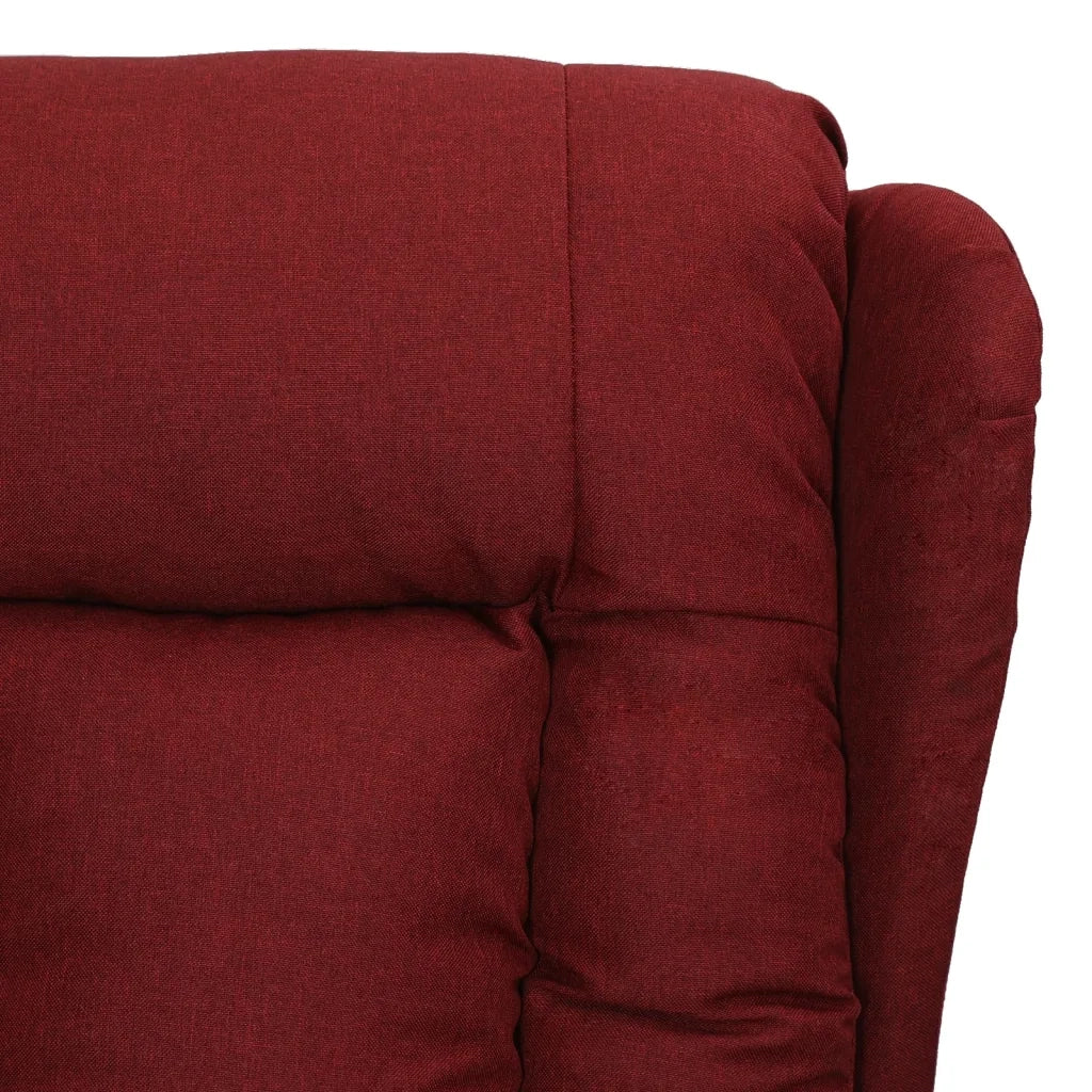 Poltrona Reclinabile in Tessuto Rosso Vino 339051