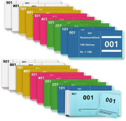 20 Libri con numeri doppi 5x10 cm - Blocco numeri