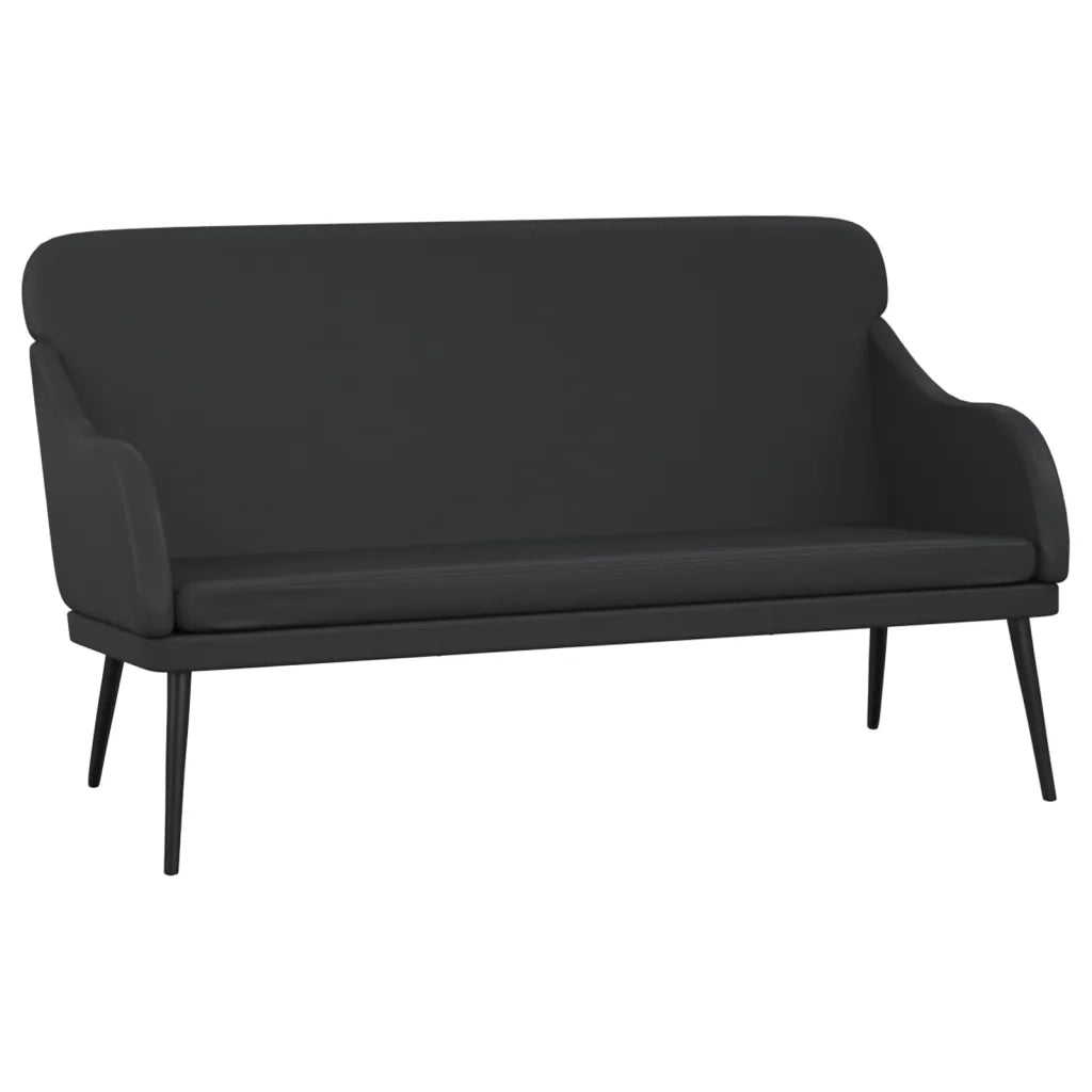 Panca-Sgabello Nera 110x76x80 cm in Similpelle
