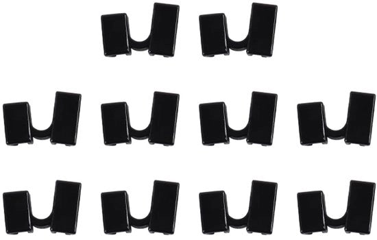 Strumenti per allenamento 10 pezzi - Aiutante per forchette riutilizzabile - Nero - Resistente alle macchie - Sostenibile - Per principianti - Forchette