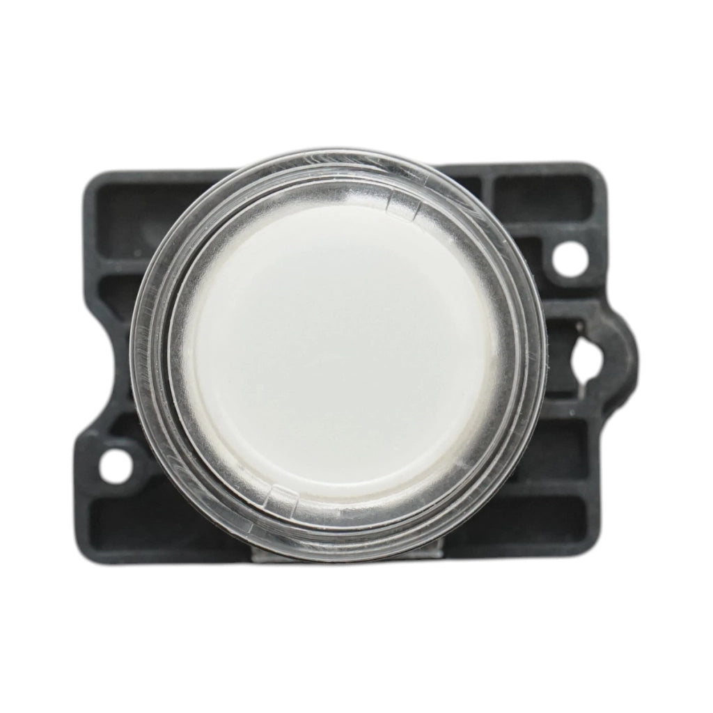 Pulsante indicatore LED bianco con resistenza integrata 1NO, 220V, LAY5 Breckner Germany