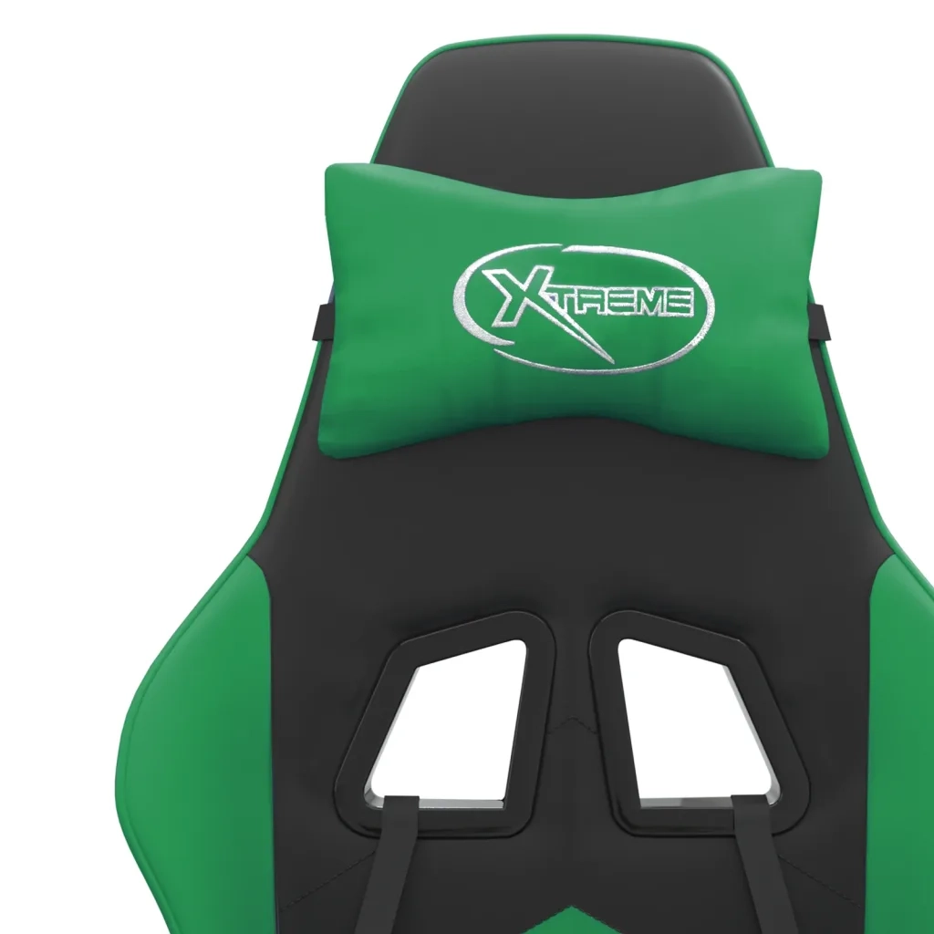 Sedia da Gaming Nera e Verde in Similpelle 3143893