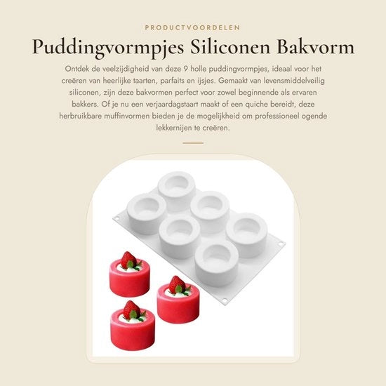 Forme per Cupcake in Silicone - 9 Forme Interne - 29,4 x 17 x 4,3 cm